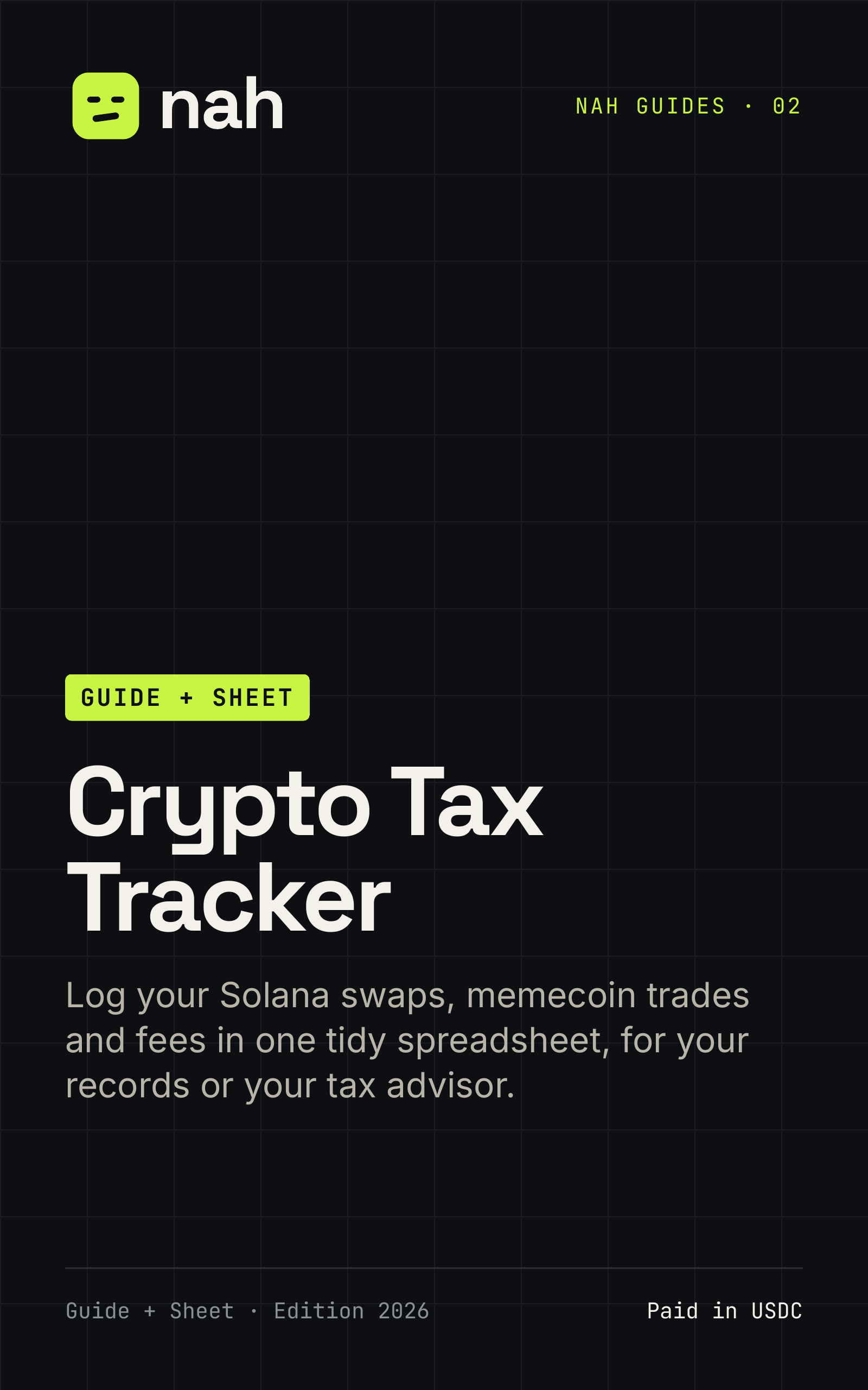 Nah Crypto Tax Tracker cover